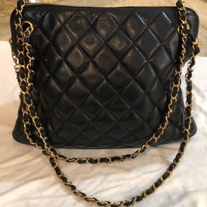 Chanel Mademoiselle Quilted Black  Shoulder Bag